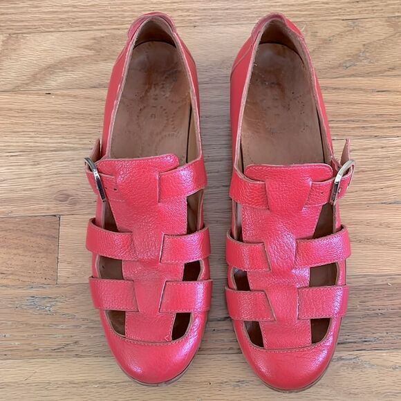 Chie Mihara Salou zine fisherman block heel sandal pump mosto pink size 39 - Picture 5 of 12